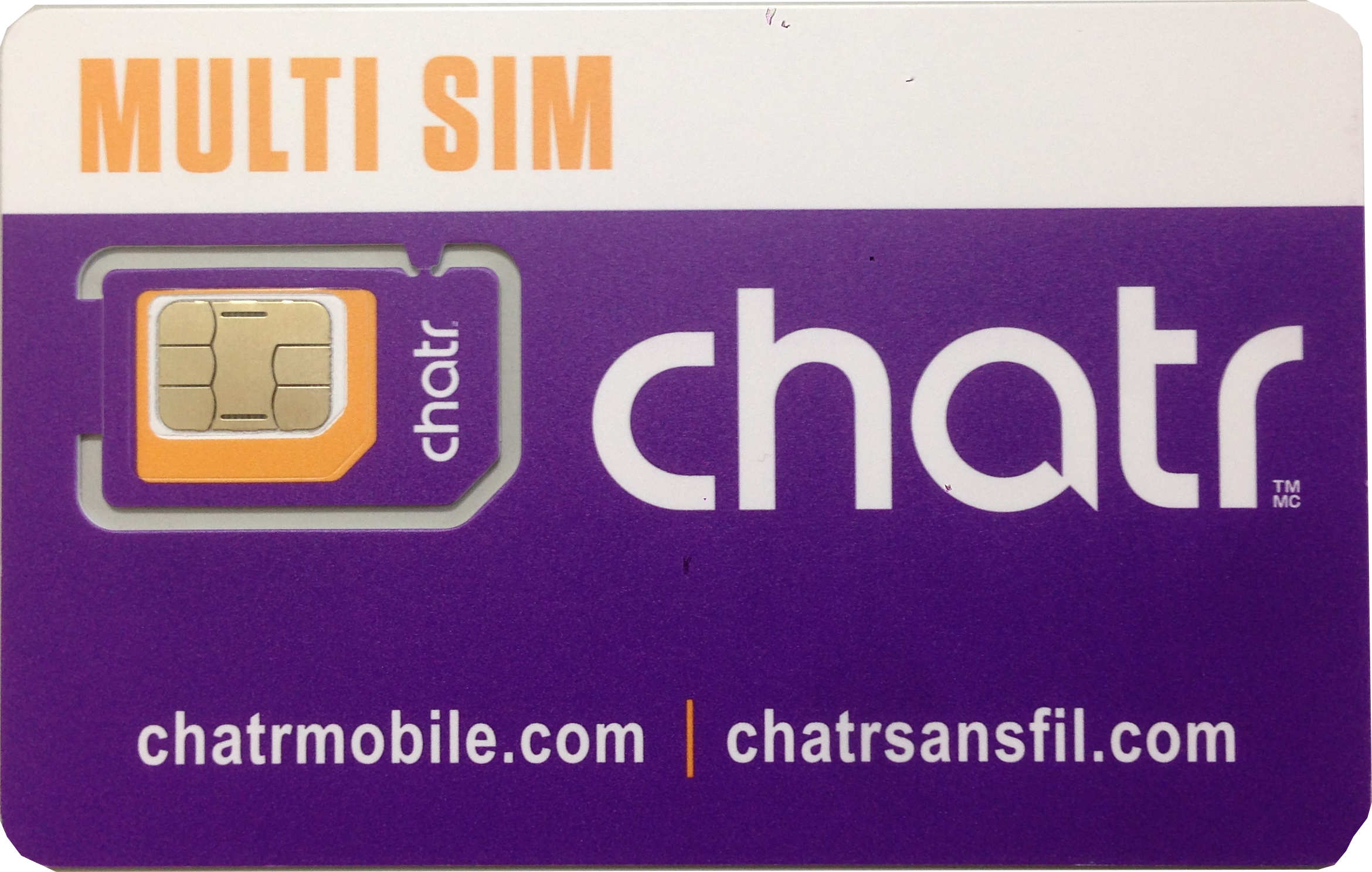 Canada ChatR SIM card 30 days unlimited calls & data