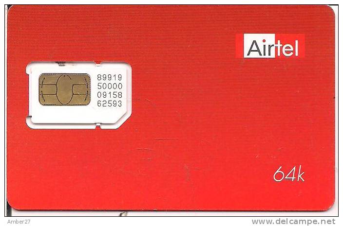 Indian Airtel 3G simcard with ₹101 credit for voice and data