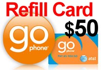 ATT/Cingular GoPhone refill PIN $50