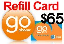 ATT/Cingular GoPhone refill PIN $65