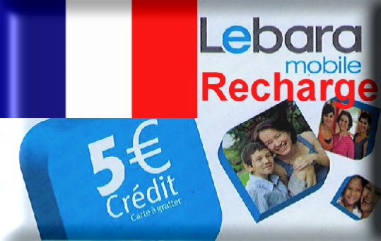 France Lebara top up, €5