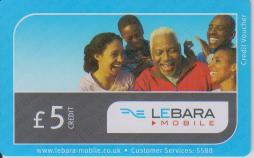 UK Lebara Mobile Topup 5£