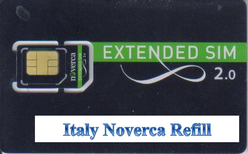 Italy Noverca simcard with 5€ credit