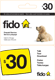 Canada Fido refill, C$30