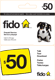 Canada Fido refill, C$50