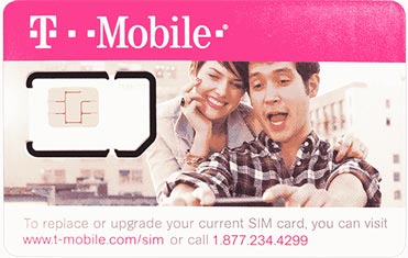 美國加拿大墨西哥T-mobile SIM 原生預付卡28天可續約