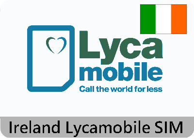 Ireland Lycamobile SIM- 30 day unlimited data+voice plan