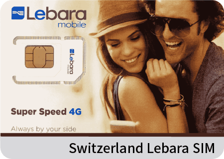 Switzerland Lebara SIM card credit CHF10