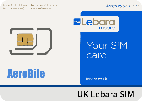 UK Lebara SIM card credit £5