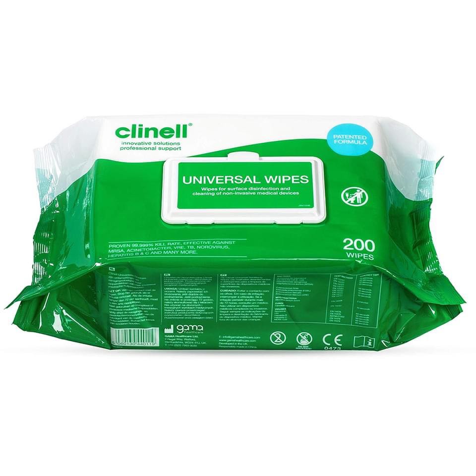 clinell伽瑪衛生消毒濕紙巾40抽