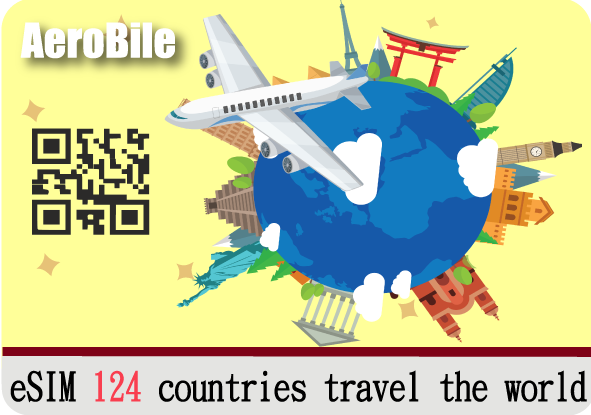 Aerobile 124 countries World SIM-covers several South and Central Amaerica, Afirca, and European