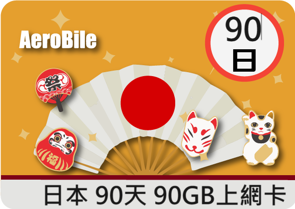 Japan 90 days 1GB or 2GB  Japan Working Holiday