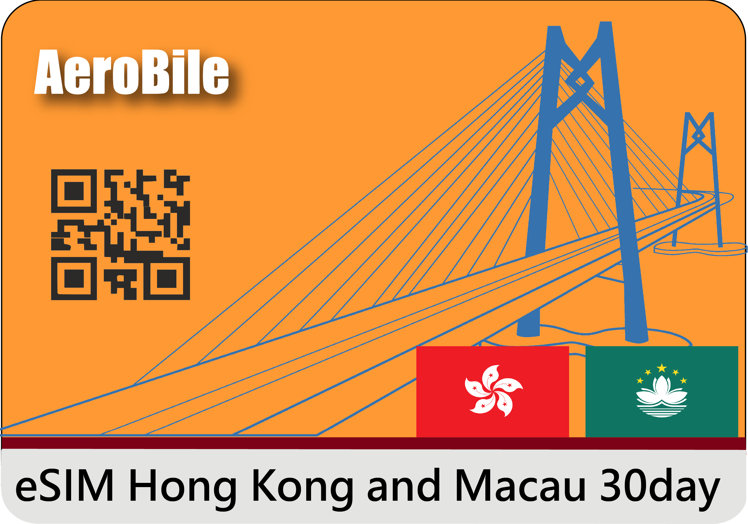 eSIM Hong Kong and Macau 30-day  SIM Card (B)