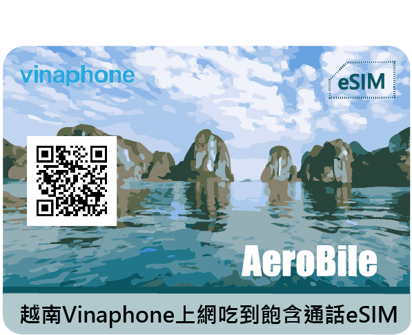 eSIM【越南】原生Vinaphone上網通話預付卡｜支援ChatGPT