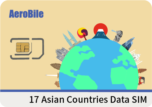 16 Asian countries 8 days unlimited Data SIM