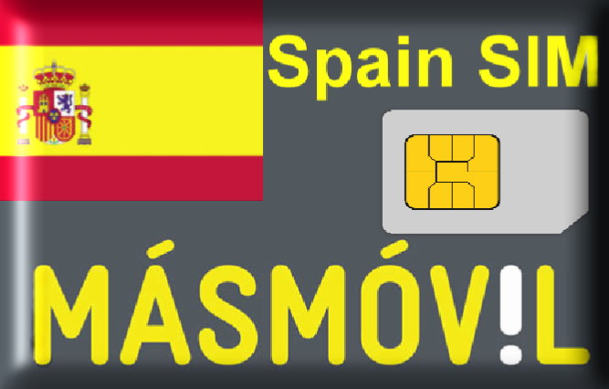 西班牙 MasMovil 手机预付卡，含€15