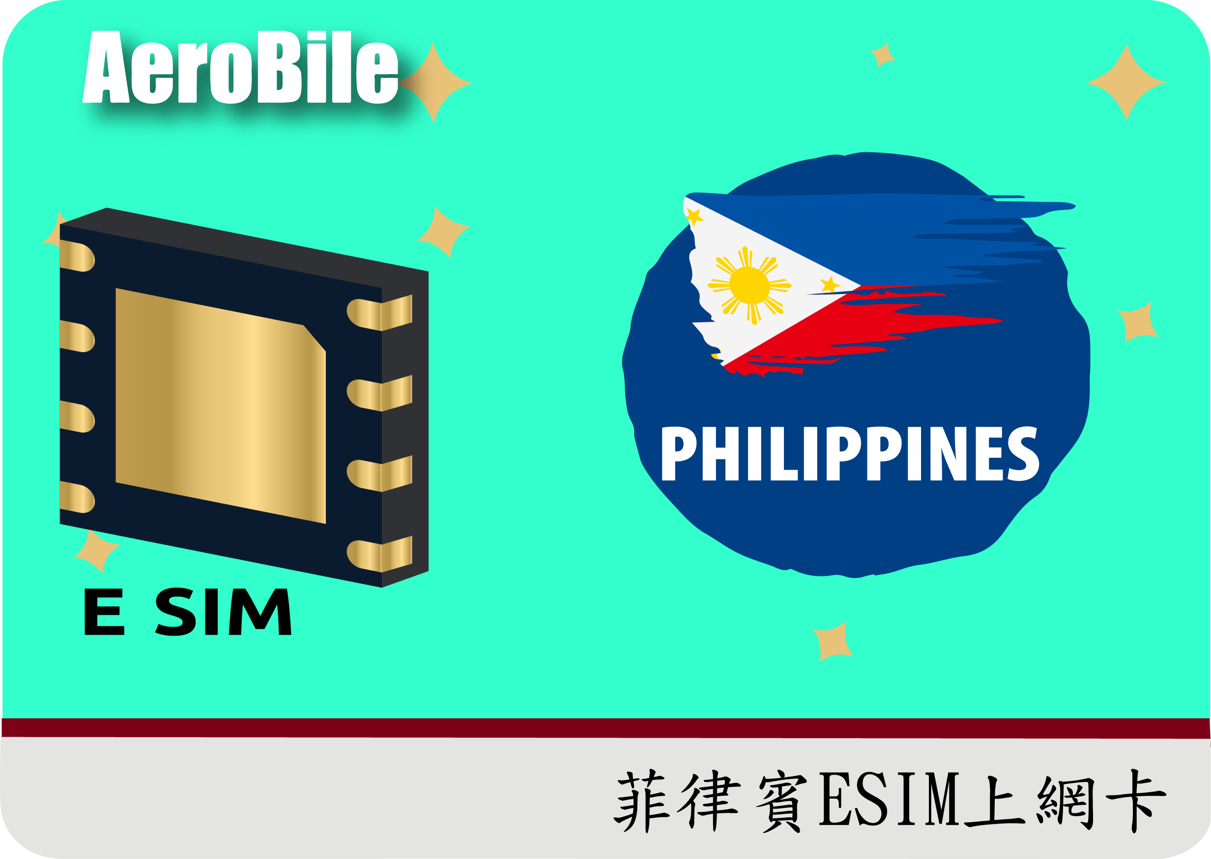 eSIM菲律賓降速吃到飽上網卡 (馬尼拉、長灘島、霧宿) (B)