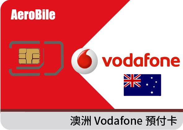 澳洲打工度假專屬澳洲Vodafone電信網路33日澳洲網卡無限通話上網最高40GB可續用